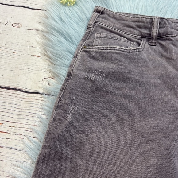 Anthropologie Pilcro The Borrowed Boyfriend Distressed Grey Jeans sz 26 - Picture 4 of 10